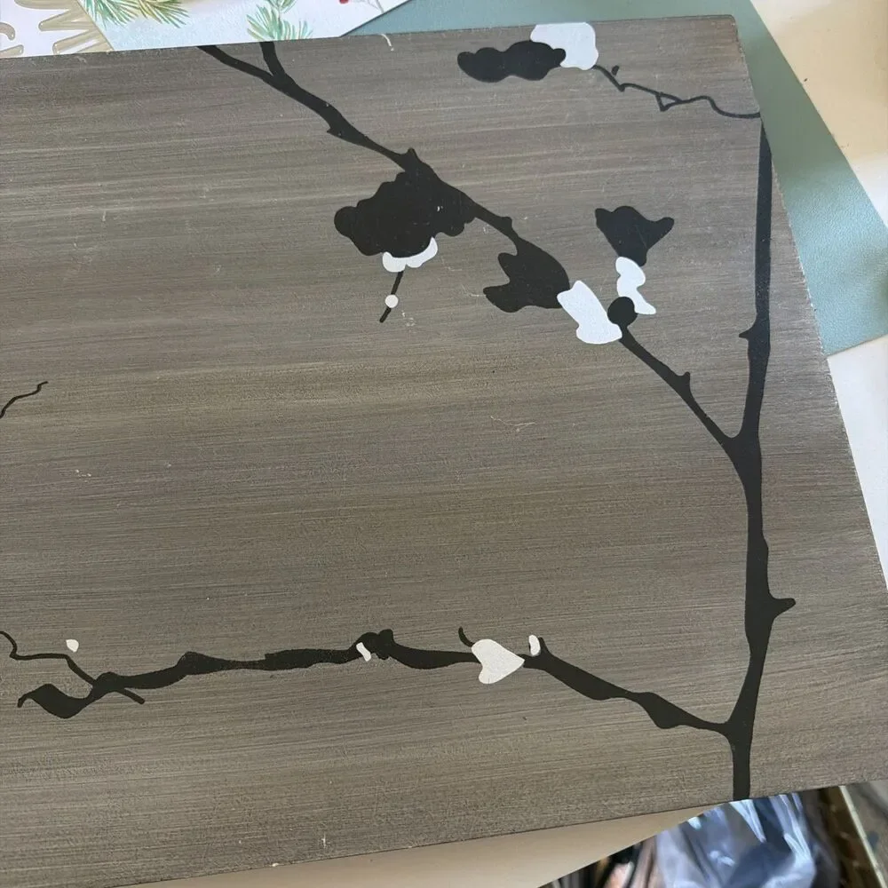 SET OF 4 Easy Clean Tree Abstract Vintage HEAT RESISTANT TABLE PLACEMENTS Wooden
